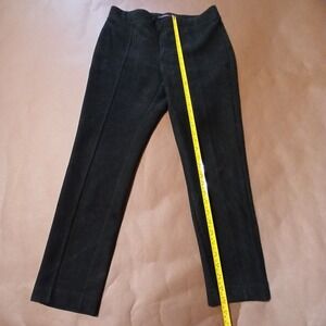 Andrew Marc Women's Large Black Faux Suede Leggings